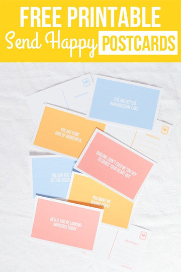 Send Happy Free Printable Postcards