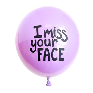 Miss Your Face Balloon + Confetti Popper