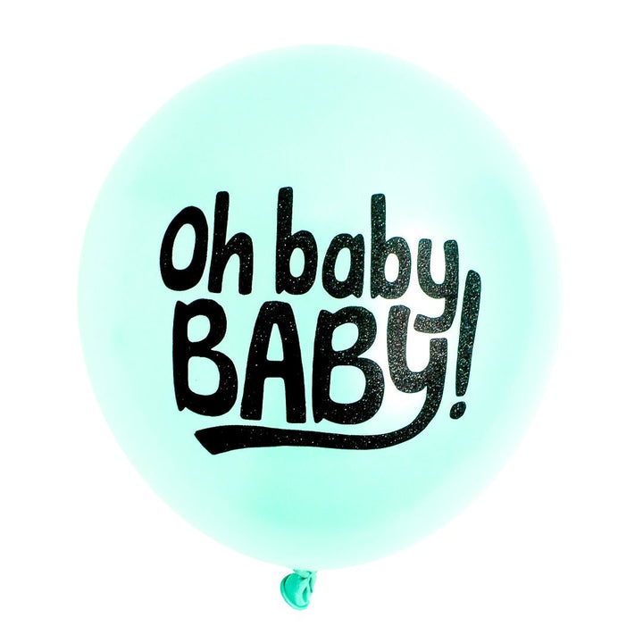 Oh Baby Baby Mint Green Balloon_Build Your Own Care Package_The Confetti Post