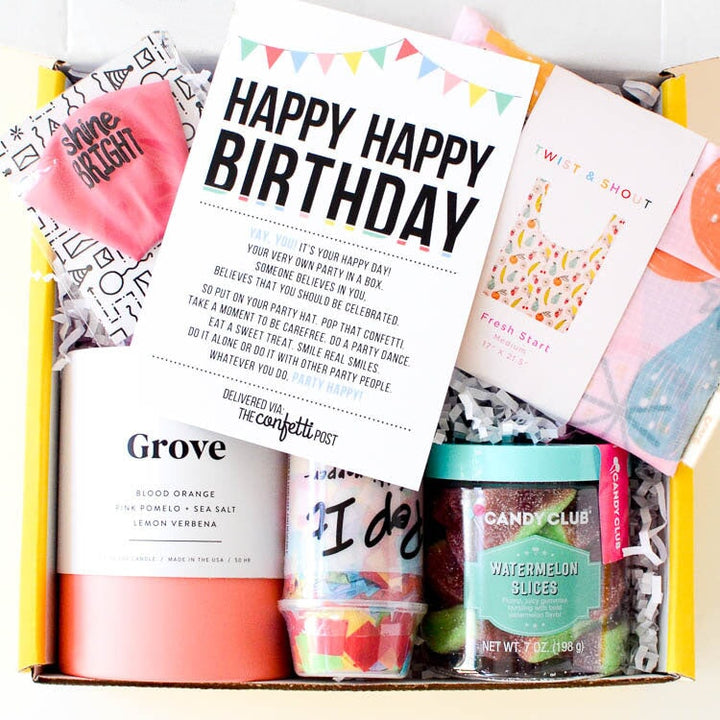PARTY IN A BOX GIFT BOXES | MAKE SOMEONE SMILE – The Confetti Post
