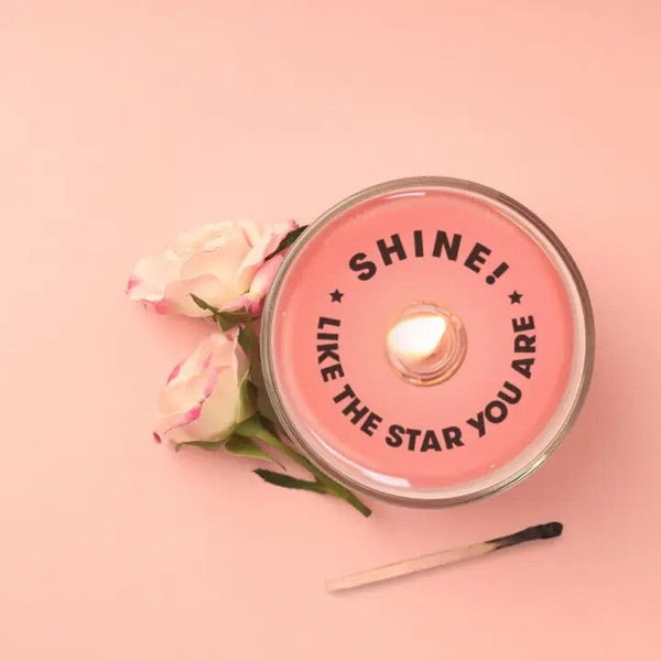 Shine Like the Star You Are Secret Message Candle