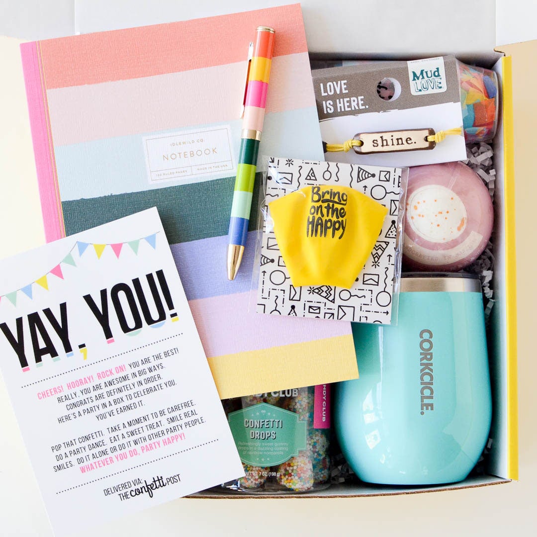 Loaded Yay, You! | Congratulations Gift Box – The Confetti Post