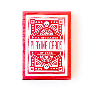 Red Wheel Playing Cards