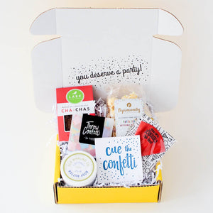 Cue the Confetti Gift Box congratulations gift birthday surprise gift