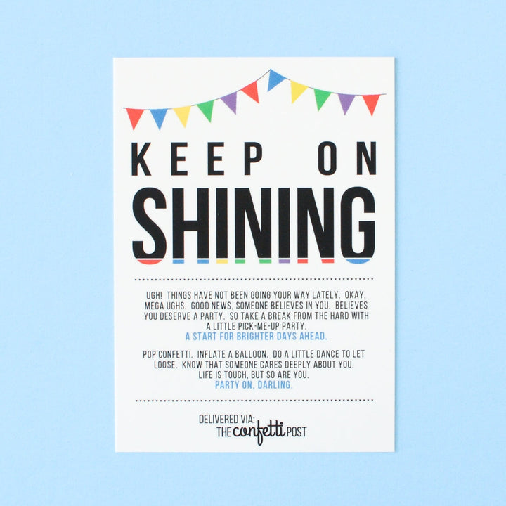 Keep on Shining Card