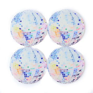 Rainbow Disco Ball Coasters
