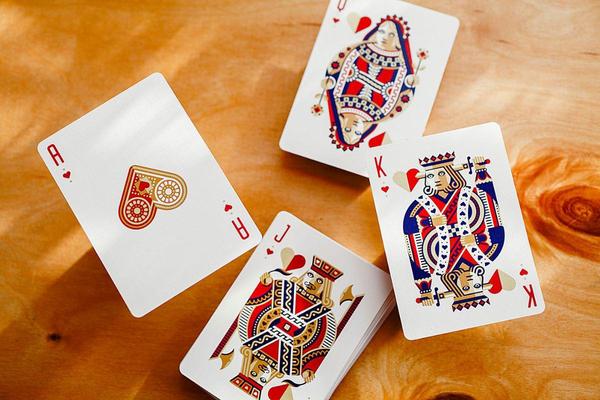 Red Wheel Playing Cards